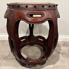 Vintage Wooden Chinese Garden Stool Drum Seat Table
