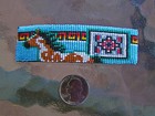 Handmade Navajo Indian Beaded Barrette  Horse Pattern   Rug Design   Nathaniel
