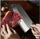 Kitchen Chef Knife Damascus Pattern Stainless Steel Meat Vegetable Cutter