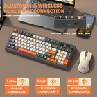 Freewolf T96 Smart Display Wireless Gaming Led Lighting Keyboard And Mouse Comb