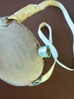 Civil War Bullseye Canteen - Confederate  Cloth-cover   Strap  Cork Intact