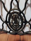 Antique Singer Treadle Sewing Machine Cast Iron Base Legs 1884 With Wheels