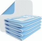 4 Pack Reusable Underpads Incontinence Bed Pads Washable Waterproof Pee Pads