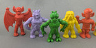 Diener Complete Set Of 8 Space Creatures Monsters Aliens Rubber Premiums  Opgy