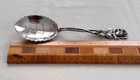 Vintage Webster Coin Silver 800 Rose   Leaf Serving Spoon