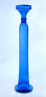 Italian Mid Century Modern Empoli Glass    blenko Style    Blue Floor Decanter