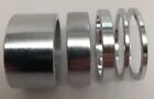Deluxe Silver Bike Bicycle Alloy 1 1 8  Headset Spacers Set 2mm 5mm 10mm 20mm