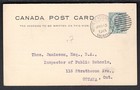 Dept Of Education Acknowledgement Postal Card Toronto  Canada  1914
