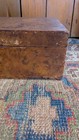 Antique Early Primitive Wood Burl Birdseye Document Storage Box 10 5 