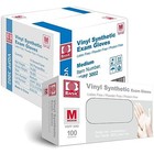 Disposable Vinyl Exam Gloves - Latex Free  Powder-free  Clear  Food Safe - 1000