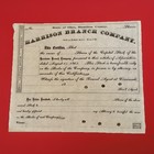 Harrison Branch Co  1864   Hbrr Stock Hamilton Cty Cincinnati Oh Civil War Era