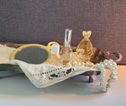Vintage Miniature Perfume Bottle Lot  5 Empty Glass Collectibles  3 5  Tall Max