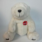 Vintage 1995 Coca-cola Plush Polar Bear Stuffed Animal Collectible White Logo