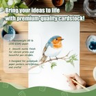 Card Stock Paper 8 5 X 11 White  35 Sheets White Cardstock 85 Lb 230 