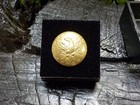 Old Rare Vintage Antique Relic Pre Civil War Militia Officers Coat Button W gold