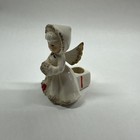 Vintage Holt Howard Christmas Angel Muff Sweet Candle Holder 1958