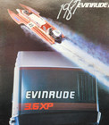 1987 Evinrude Outboards Boats Sales Salesman Brochure Advertising Vintage 48pgs