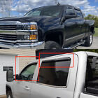 In-channel Window Visors Sun Vent Rain Guard Fit Silverado Crew Cab 2014-2018