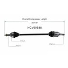Front Right Cv Axle Assembly For Pontiac Vibe 2009-2010 Corolla 2003-2019