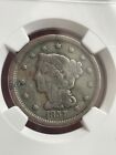 1857 Braided Hair Large Cent- Small Date  Fine Details  Ngc Mechanical Error