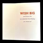Vintage 90th Birthday Greeting Card Wish Big Hallmark