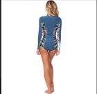 Rip Curl G-bomb Springsuit Hi Cut Wetsuit 1mm Long Sleeve - Blue Size Au 6 New 