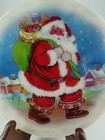Vintage Christmas Santa Saint Nick W  Presents  Acrylic Round 8  Wall Hanger