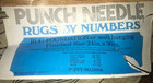 Vtg Rug Punch Needle Pattern Vogart C74 Printed Burlap Poppies Multicolor List