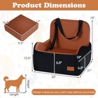 Dog Booster Car Seat For S m Dogs detachable Elevated Pet Seat Fits Front   Back