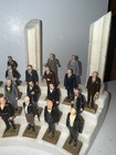 Rare - Vintage Marx 36 Us President Figurines Set W  Stand   Pillars Complete