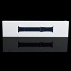 Apple Watch 42mm 44mm 45mm 2 3 4 5 6 7 8 9 Se Leather Loop Band - Diver Blue  l 