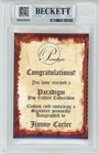 The Simpsons -president Jimmy Carter- Beckett Signed autograph auto Cartoon Card
