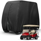 Golf Cart Cover 6 Passenger For Club Car Ezgo Xl- For 4 2 Passenger Cart Black