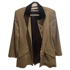Vintage Olive Green Italian Wool Blazer Jacket