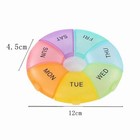7 Days Pill Dispenser Container Travel Organizer Portable Medicine Pill Case 
