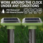 8pcs Solar Mole Repellent Ultrasonic Pest Control Stakes Waterproof For Garden
