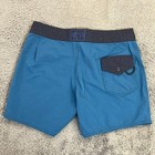 Birdwell Beach Britches Aloha Board Shorts Mens 34 Blue Made In California