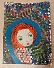 Original Mixed Media Painting Art Print  rave  Signed By Artist