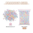 Foam Beads  6-8mm Mini Polystyrene Foam Balls  multicolor  1 Pack 31g 