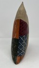 Vintage Hand Painted Stuffed Canvas Quilted Cat Artist Signed Folk Art Primitive