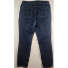 D jeans Womens Dark Wash Stretch Denim Tapered Leg Jeans Blue Size 6