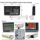 2 3 Axis Digital Readout Dro Display Ttl Linear Sensor Scale For Mill Edm Lathe