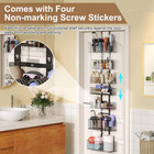 7-tier Over The Door Organizer  Shower Caddy Hanging  wall Mounted Hair Tool Org