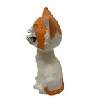Vintage Ceramic Big Eye Kitty Cat Figurine Long Neck Orange Eyelashes Kitsch 7 