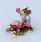 Wee Forest Folk Loads Of Love  Wff  M-706a  Pink  Valentines Mouse