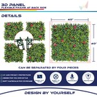 40 x40  Artificial Faux 3d Mix Leaf Privacy Fence Screen Decor Panel Hedge V1