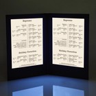 Wechef Menu Cover Led Light Check Bill Holder Receipt Card Restaurant Bars Hotel