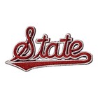 Vintage Mississippi State Bulldogs Logo Patch  Embroidered Iron On 3 2 x 1 75 