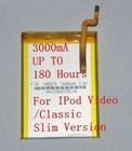    lot 3000mah Battery Upgrade Replacement For Ipod Classic 6 7 Video 5 5 5 Thin   