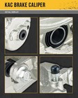 Pair Front Brake Calipers W  Bracket For 2001-2010 Chevrolet Silverado 2500 Hd
